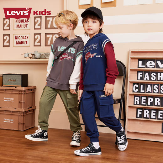 LEVIS 秋 大童小童 卫衣套装 LVN-T8-J601 商品图1