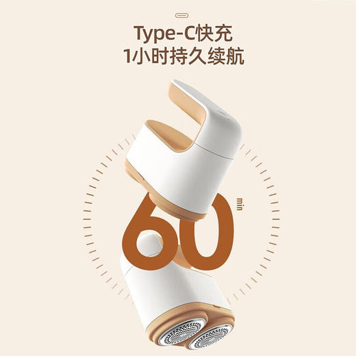 斗禾 （DOUHE）毛球修剪器充电式去球器双头剃毛器衣物去毛器剪毛球器打毛器除毛球器剃毛机刮毛器家用 美诺白 商品图5