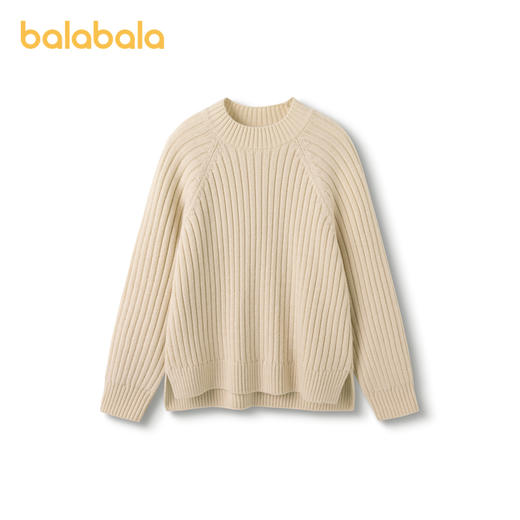 巴拉巴拉女童毛衣新款秋冬儿童内搭针织衫中大童半高领插肩袖 商品图4