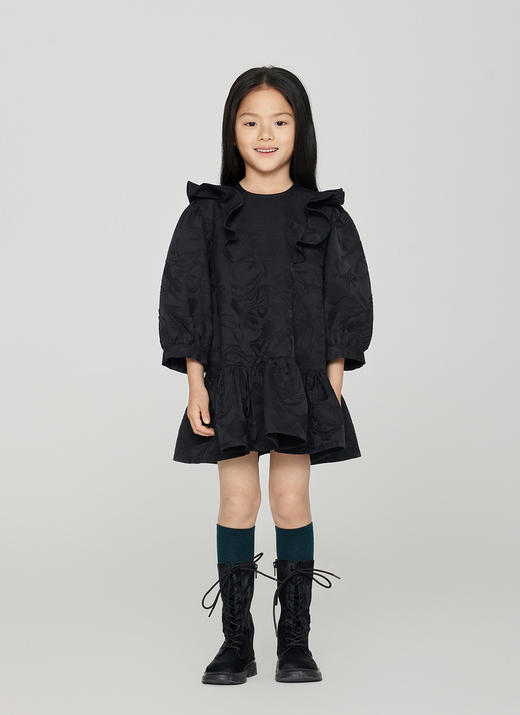 jnby  23年秋款  精致提花短袖连衣裙  1N9G11690 商品图8