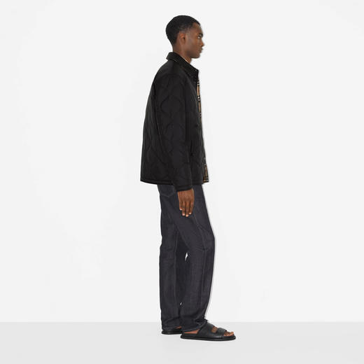 【一】BURBERRY 巴宝莉 男士双面两用 Vintage 格纹温控外套 黑色 8049139 A1189 商品图3