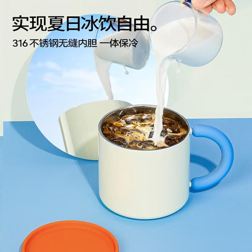 和序马克杯带盖保冷咖啡杯女高颜值办公室桌面水杯子手柄杯chakolab 胖可丁 商品图3