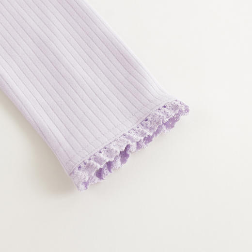 【马克珍妮 芦芙】秋装新款 花边弹力罗纹打底裤 231620 商品图4