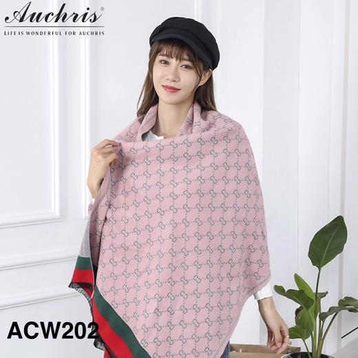 澳洲 AUChris 北欧风双面披肩/围巾系列 印花款/纯色款 含30%羊毛 大围巾时尚单品 多款可选【ys】 商品图7