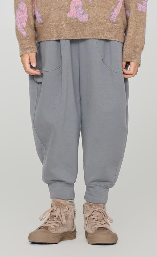 jnby   23年秋款    毛圈布束脚长裤 1N9E12630 商品图9