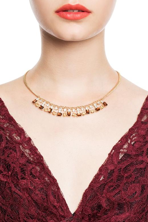 AVA 宫廷风锆石项链 4095 商品图0