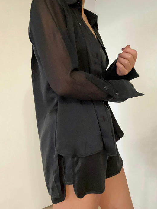 LCM｜Midnight Tulip Silk Shirt [真丝衬衫 ] 【定制尺码加收10%定制费】 商品图8