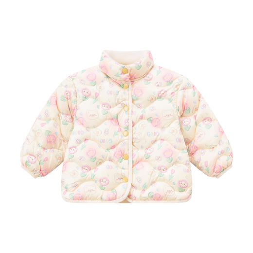 笛莎女童羽绒服2022冬季新款童趣立体两穿羽绒服 商品图4