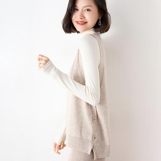 【100%羊毛搭配神器】澳洲美利奴羊毛马甲 圆领v领两款4色可选 百搭简约秋冬羊毛马甲 商品图10