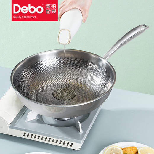 Debo德铂费迪南德纯钛物理不粘炒锅炒菜锅 商品图4
