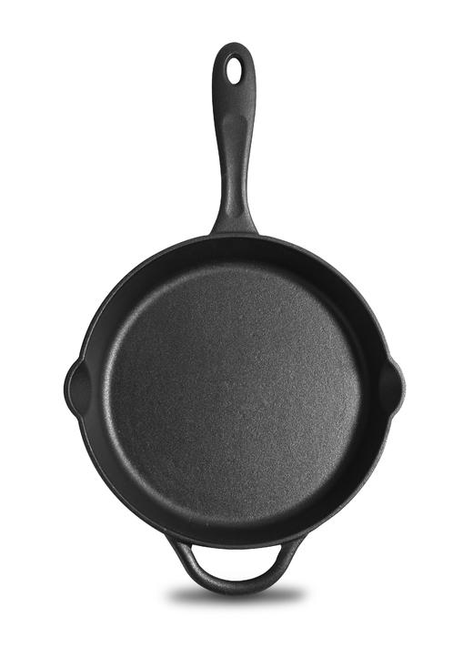 铸味 | 26CM平底牛排煎锅 铸铁锅平底锅 烤盘珐琅不易粘锅 家用炒锅煎锅 商品图3