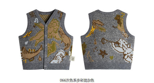 jnby  23年秋款  羊毛提花开衫式毛衫马甲 YN9310160 商品图10