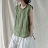 裁缝学苑AX108复古亚麻木耳边无袖背心纸样女装打底上衣裁剪衣服 商品缩略图4