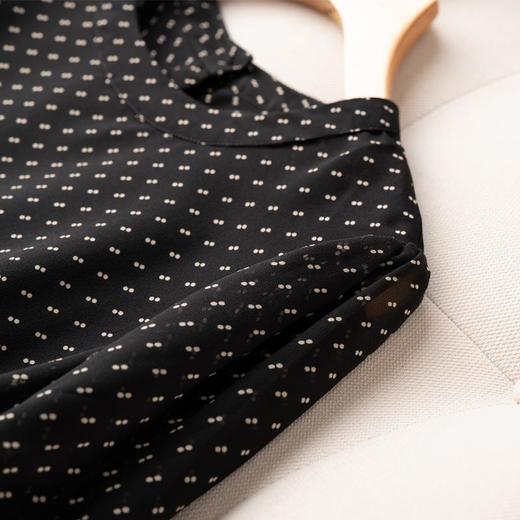 2023夏季新款雪纺衫五分袖衬衫女大码T恤圆领小衫5012 商品图2