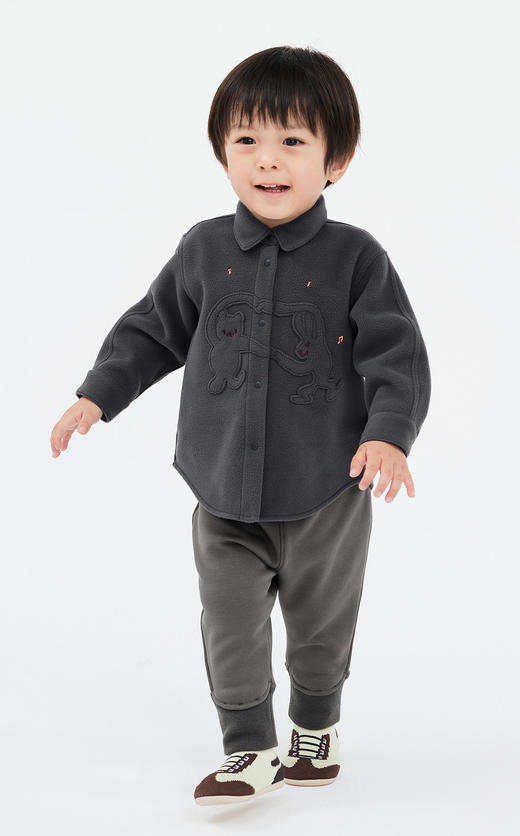 jnby  23年秋款  摇粒绒长袖衬衣 YN9210080 商品图9