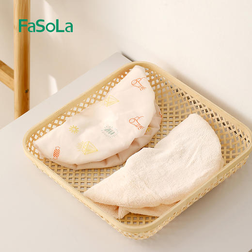 FaSoLa 双层浴帽女防水洗澡家用沐浴帽防湿头发套干湿两用干发帽 商品图1