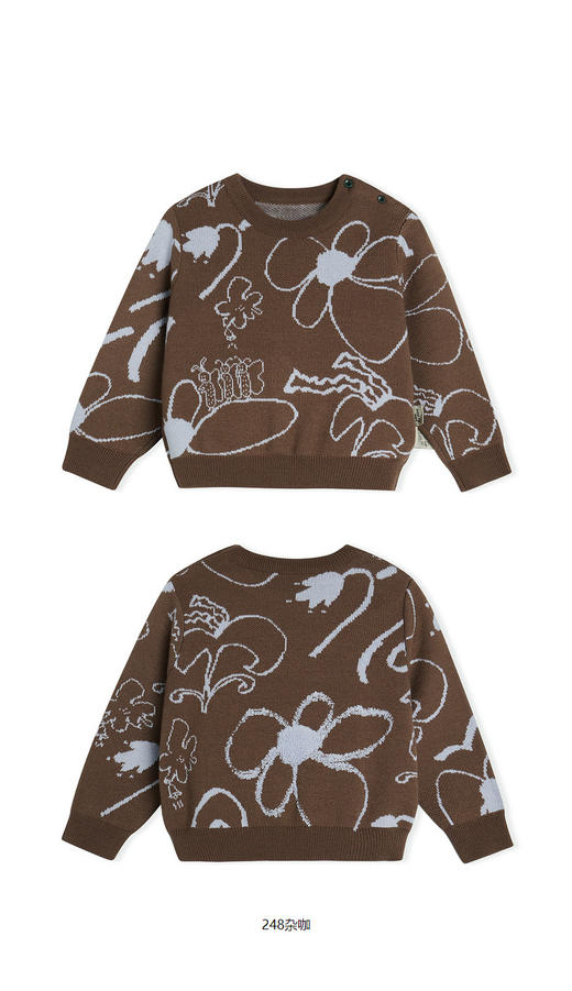 jnby  23年秋款  柔软提花长袖套头毛衫 YN9311390 商品图9