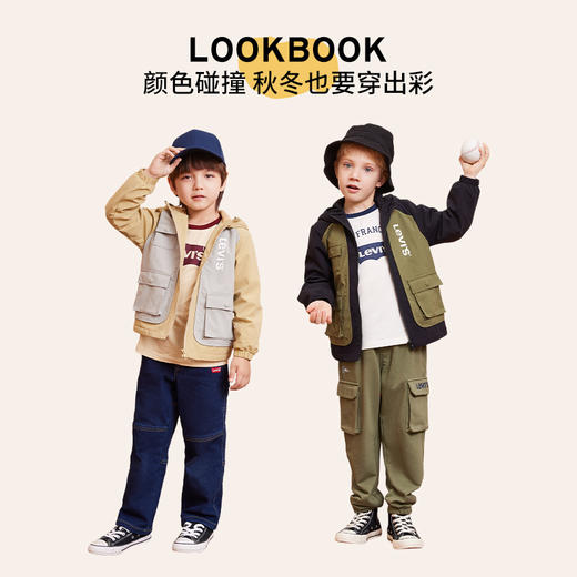 LEVIS 秋 大童小童 儿童童装风衣 LVB-MW-J931 商品图2