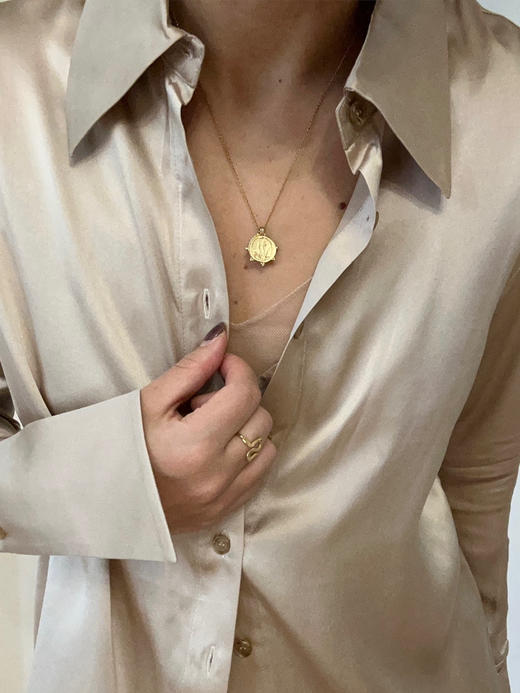 LCM｜Midnight Tulip Silk Shirt [真丝衬衫 ] 【定制尺码加收10%定制费】 商品图9