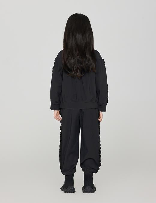 jnby  23年秋款  超弹汗布木耳边运动长裤  1N9E11570 商品图6