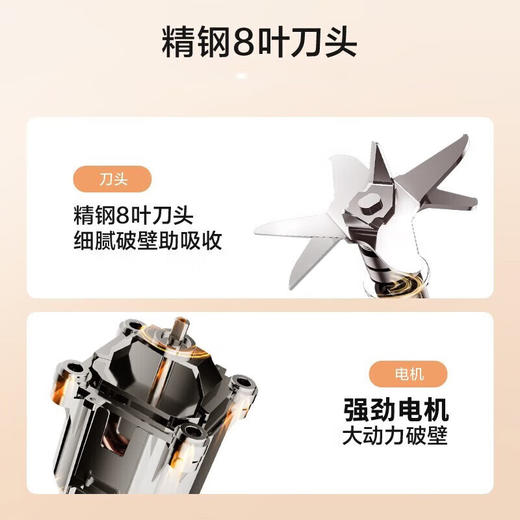 美的MJ-PB12Easy219破壁机料理机榨汁豆浆机智能预冷热营养皆宜BL1339A 商品图5