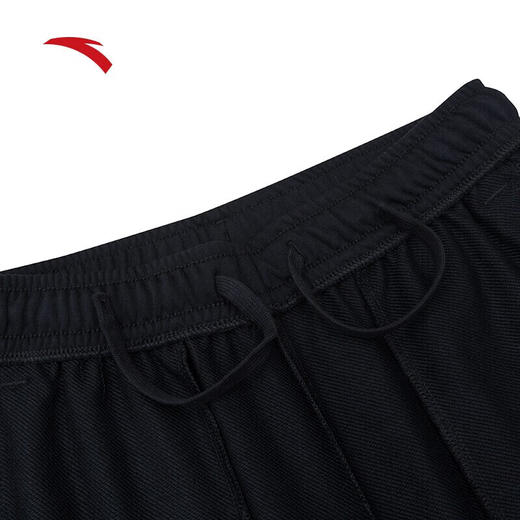 安踏动型弹力针织运动长裤女款秋季新款休闲卫裤束脚裤子162338329 基础黑-1 M/女165 商品图5