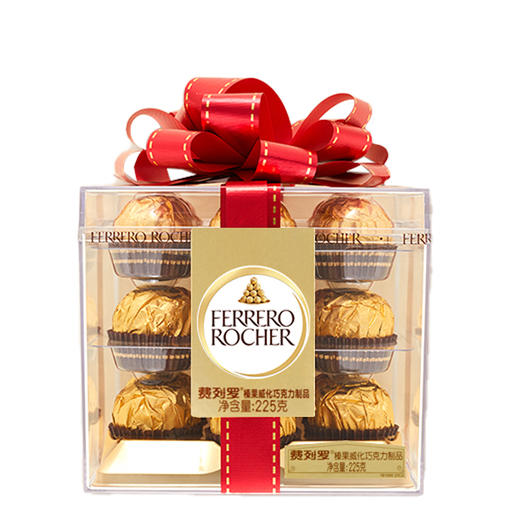 费列罗榛果威化巧克力18粒方形礼盒装 商品图0
