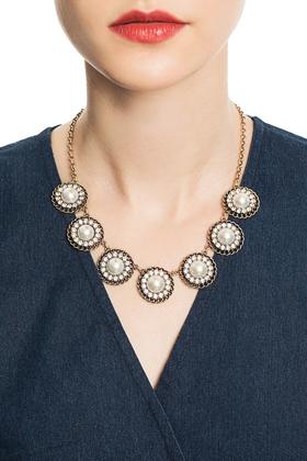 NOIR 复古珍珠串联项链 3521