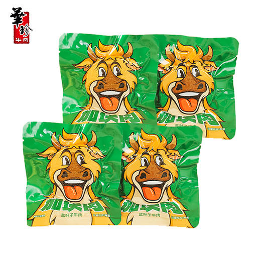 华珍加块肉卤美味牛肉500g整块熟食片片牛肉盐充饥休闲健身减脂营养零食 商品图6
