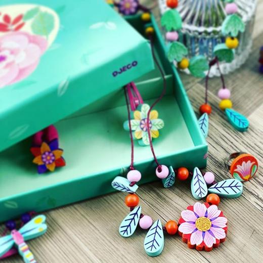 Djeco小女孩项链手链饰品儿童公主首饰配饰串珠玩具diy套装装饰 商品图8