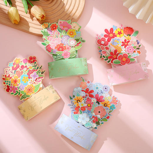 【教师节贺卡/鲜花集合】教师节立体贺卡 烫金工艺 感谢3D小卡片 礼物花束 兔子相框 超多款式 低至💰12.9！ 商品图5