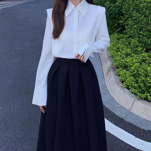 裁缝学苑AS84 高腰赫本风中长款半身裙纸样半裙A字裙版型打版裁剪 商品图4