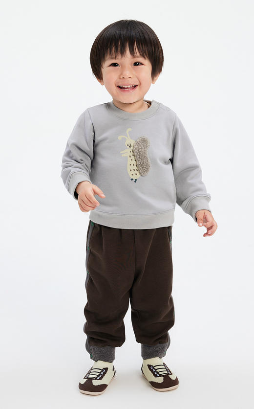 jnby  23年秋款  抓毛薄绒萌趣套头卫衣  YN9410830 商品图5