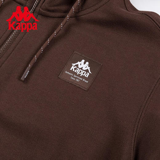 卡帕（Kappa）针织开身帽衫2023新款女运动连帽卫衣针织休闲夹克外套K0D62MK60 商品图9