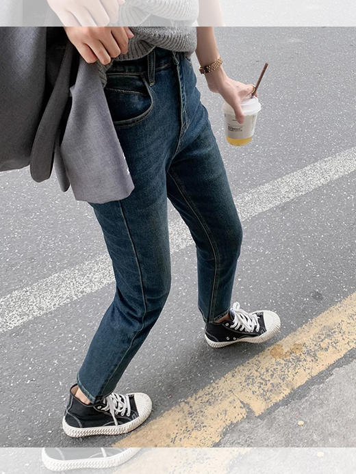 <曾小咸推荐>【吸睛大长腿】2色牛仔直筒裤 商品图4