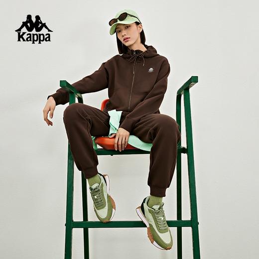 卡帕（Kappa）针织开身帽衫2023新款女运动连帽卫衣针织休闲夹克外套K0D62MK60 商品图3