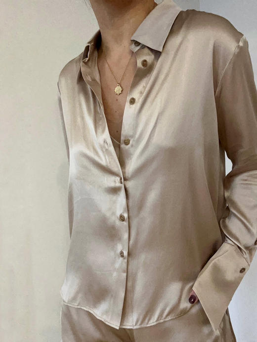 LCM｜Midnight Tulip Silk Shirt [真丝衬衫 ] 【定制尺码加收10%定制费】 商品图2