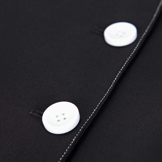 RE0A1斯尔丽瑟俪2023年新款撞色纽扣和手工线西装领小A摆风衣 商品图4