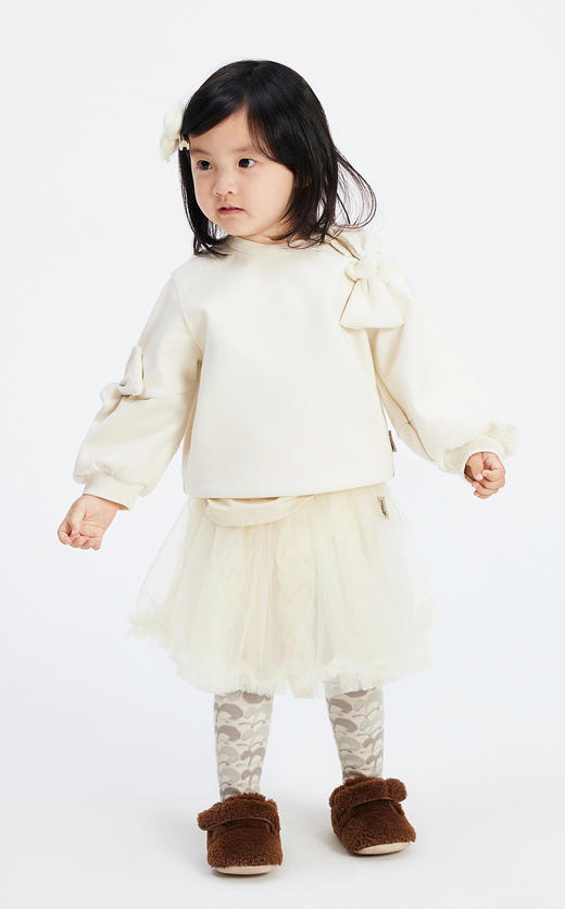 jnby  23年秋款  空气层蝴蝶结套头卫衣  YN9411490 商品图5