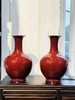 马晨 精品郎红釉赏瓶（对） 商品缩略图0