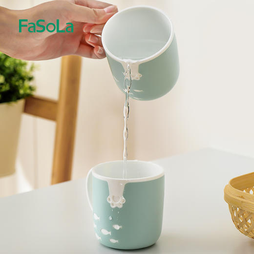 FaSoLa牙刷杯家用防摔漱口杯男孩女孩情侣可爱创意儿童洗漱牙缸 商品图6