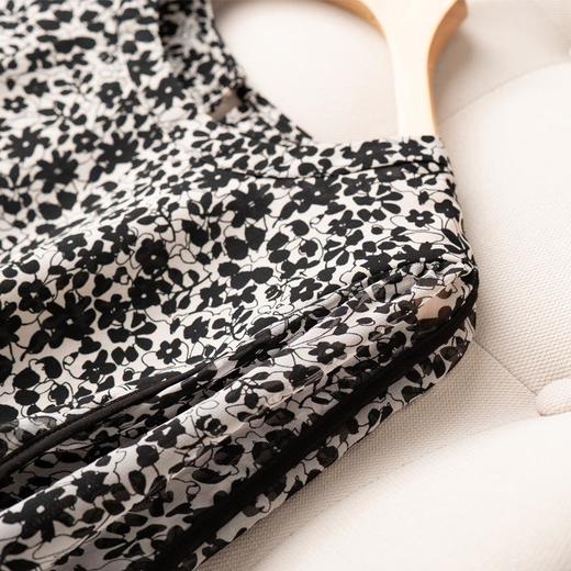 2023夏季新款雪纺衫五分袖衬衫女大码T恤圆领小衫5020 商品图3