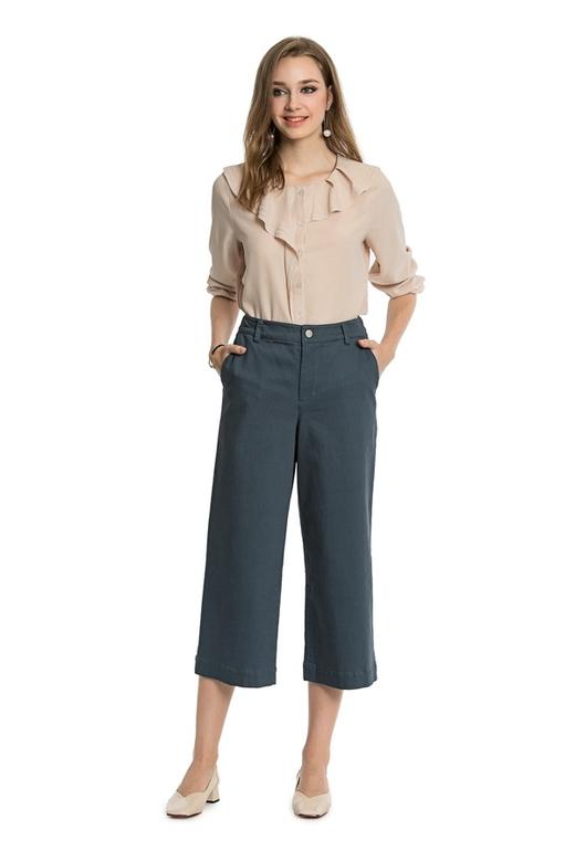 HAYES 蓝色高腰阔腿裤 3346 商品图1