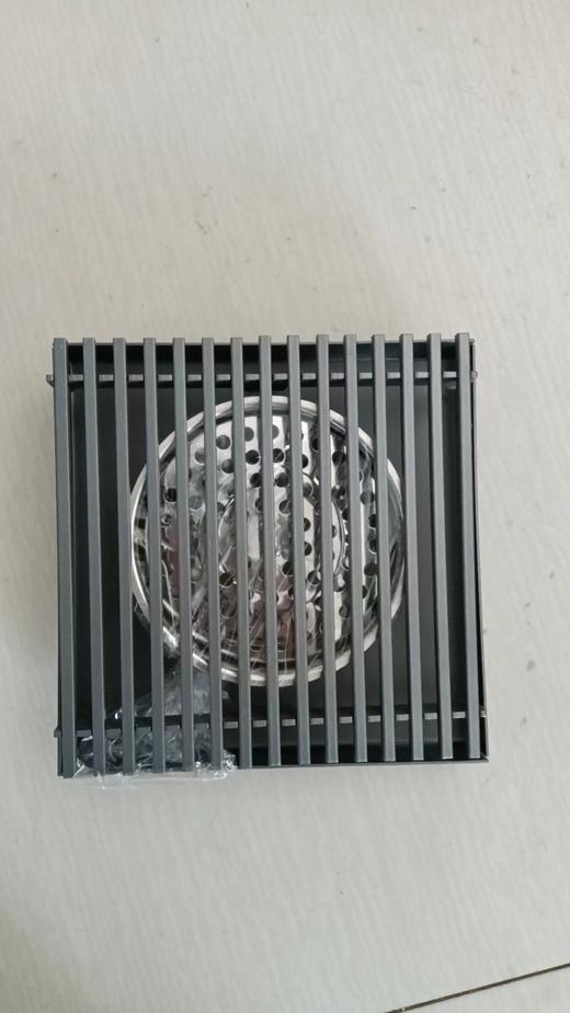 110地漏 枪灰304实心竹排 15*15 商品图0
