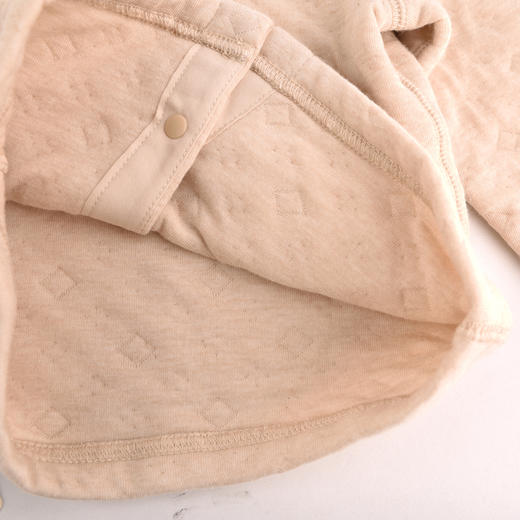 棉果果秋冬新品新疆彩棉空气层保暖对开上衣T恤M401141622122 商品图3