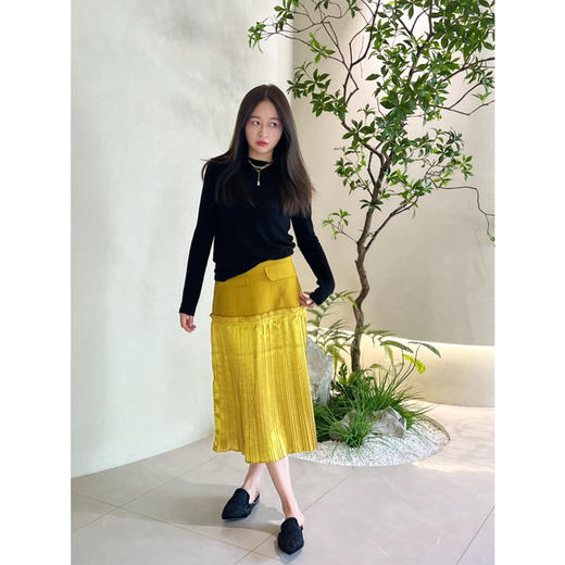 25特价 2308405   镜面百褶拼接半裙 商品图11