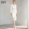IWY/秋冬高端时尚连衣裙女长袖主持人礼服职业装收腰显瘦西装裙气质女233046Q1 商品缩略图0