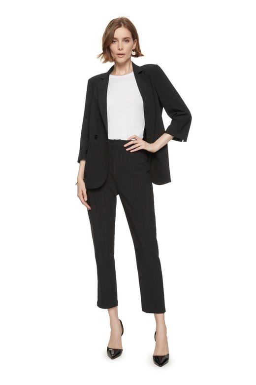 OCTAVIA 亮线饰黑色西装套装 7643 商品图0