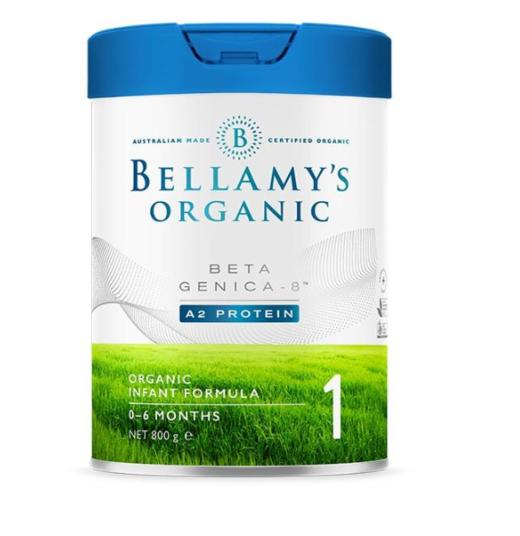 贝拉米白金版dha有机a2婴儿配方奶粉800g/罐 商品图0