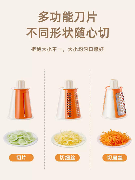摩动切菜神器家用多功能切菜机滚筒擦丝器土豆丝刨切丝器切片机 商品图4